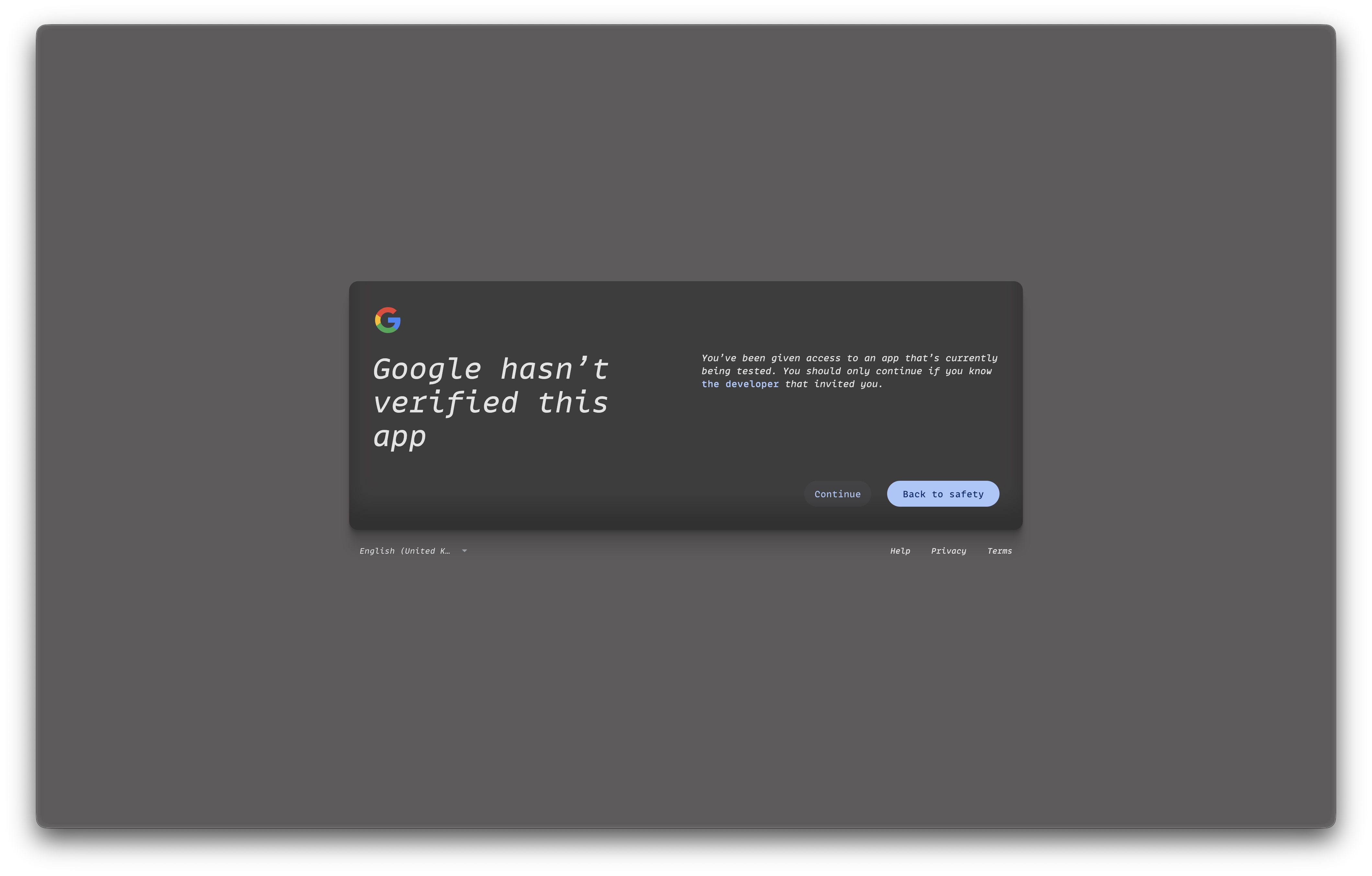 Browser authorization
